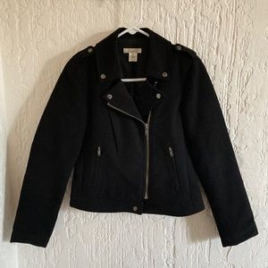 Better B. Black Moto Jacket Size Medium